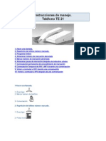 Instrucciones manejo teléfono TE
