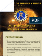 actividad minera