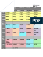 Timetable t1 2015