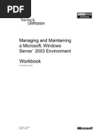 MOC MCSE - Managing and Maintain A Microsoft Windows Server 2003 Enviroment 2273