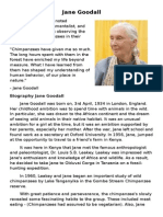 Biography Jane Goodall