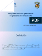 desprendimiento prematuro de placenta normoincierta