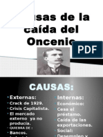 Causas de La Caida Del Oncenio