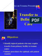 Chapter 12, Transfer To Definitive Care
