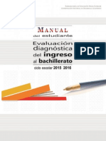 Evaluación Diagnóstica Ingreso a Bachillerato E