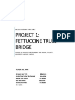Building Structure Project 1: Fettuccine Truss Bridge