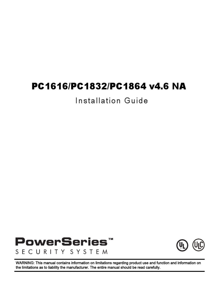 PC161618321864 Installation Manual ENG 29008247R002 PDF