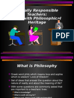 Lesson 1 The Teacher Rich With Philosophical Heritage