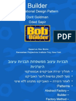 Builder: A Creational Design Pattern Dorit Goldman Oded Sapir