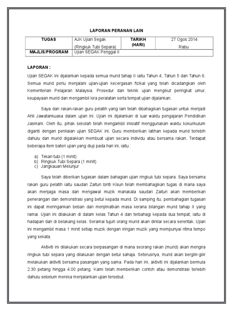 Laporan Peranan Lain Ii Pdf
