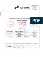 Flange Joint Bolt Tightening Procedure