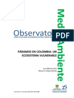 Páramos en Colombia: Un Ecosistema Vulnerable 2009