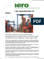 FORO Debacle de Las Exportaciones en Enero