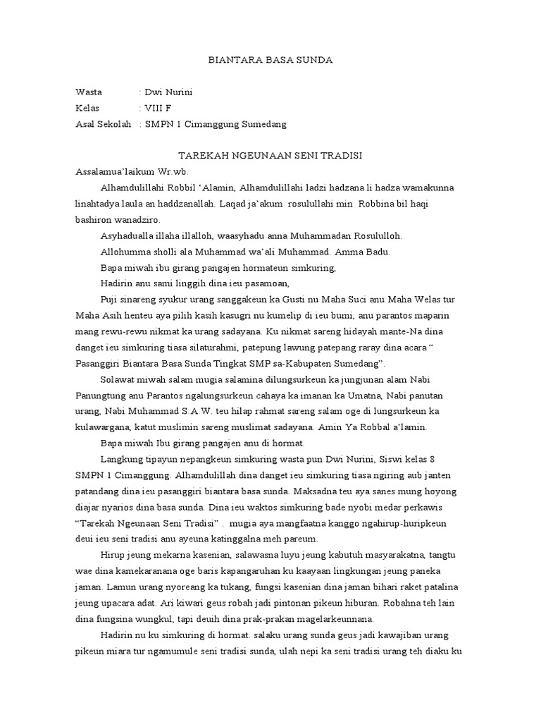BIANTARA BASA SUNDA