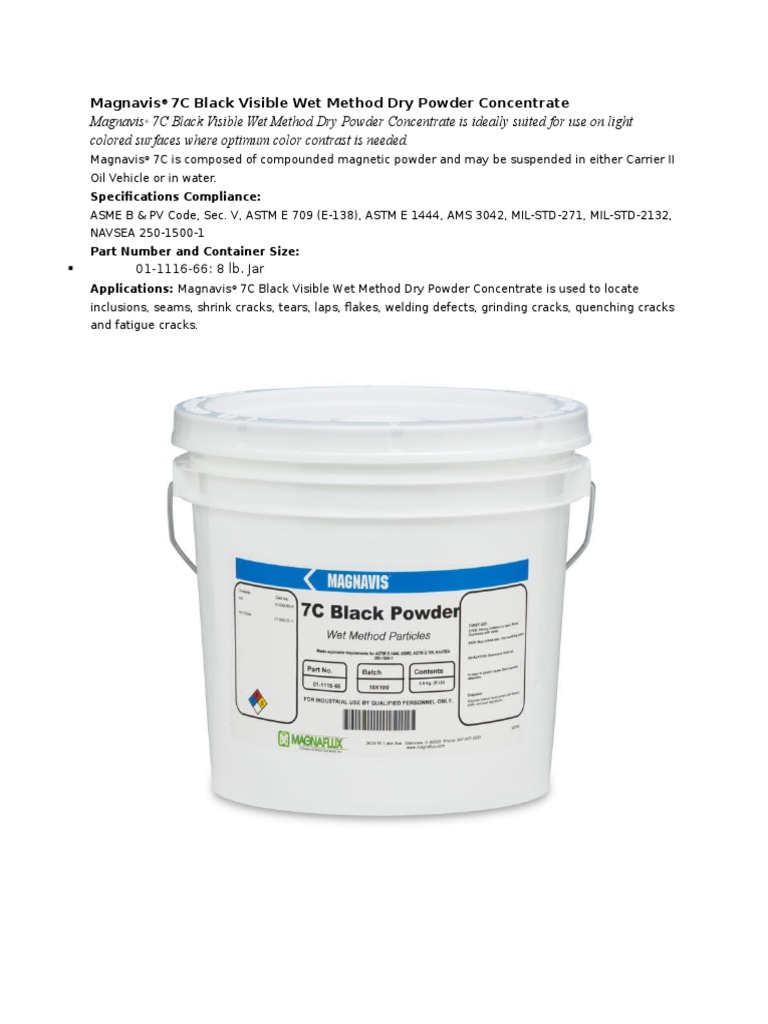 Visible Wet Method Particles | PDF