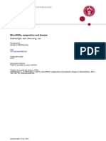 University of Copenhagen: Micrornas, Epigenetics and Disease