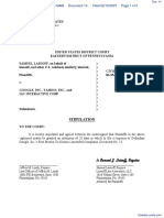 LASSOFF v. GOOGLE, INC. - Document No. 14