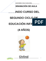 Programación Aula Exploradores 4 Años Infantil Nacional