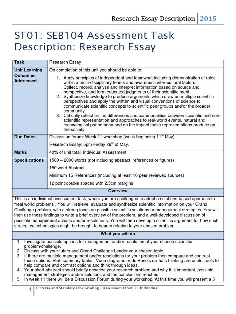 Meaningful assessment experience essay image