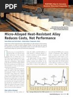 Micro-Alloyed Heat-Resistant Alloy Reduces Costs, Not Performance