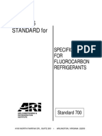 ARI 700 - Refrigerants Specification