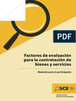 Factores de Evaluación para La Contratación de Bienes y Servicios