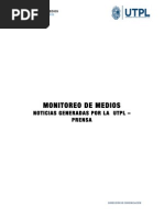Informe de monitoreo de medios de comunicación del 19 al 26 de junio de 2015