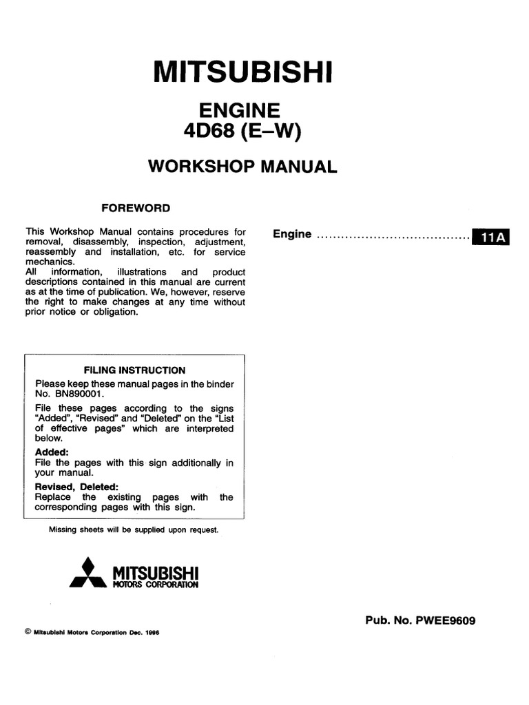 Engine 4d68 | PDF