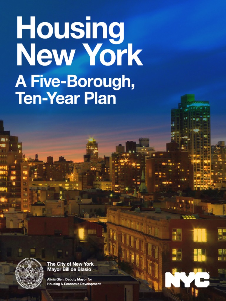 Housing New York, Housing Plan PDF Affordable Housing Renting