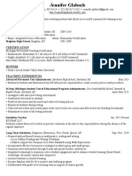 Teaching Resume