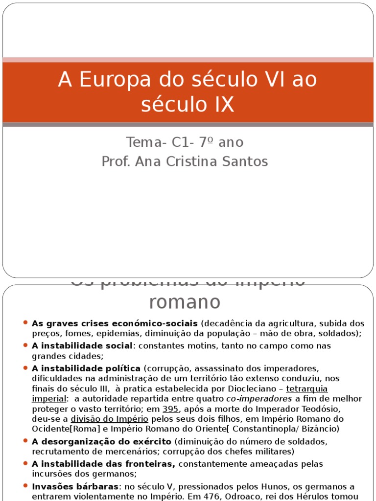 A Europa nos Séculos VI a IX | PDF | Maomé | Clero