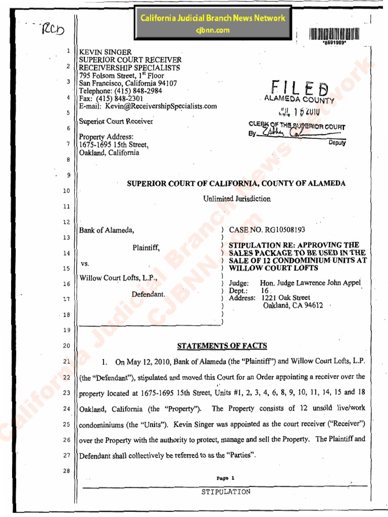 judicial assignments alameda county