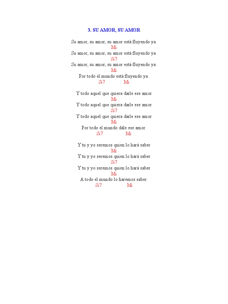 Coritos Con Notas Cristianos Pdf Cristo Título Oración