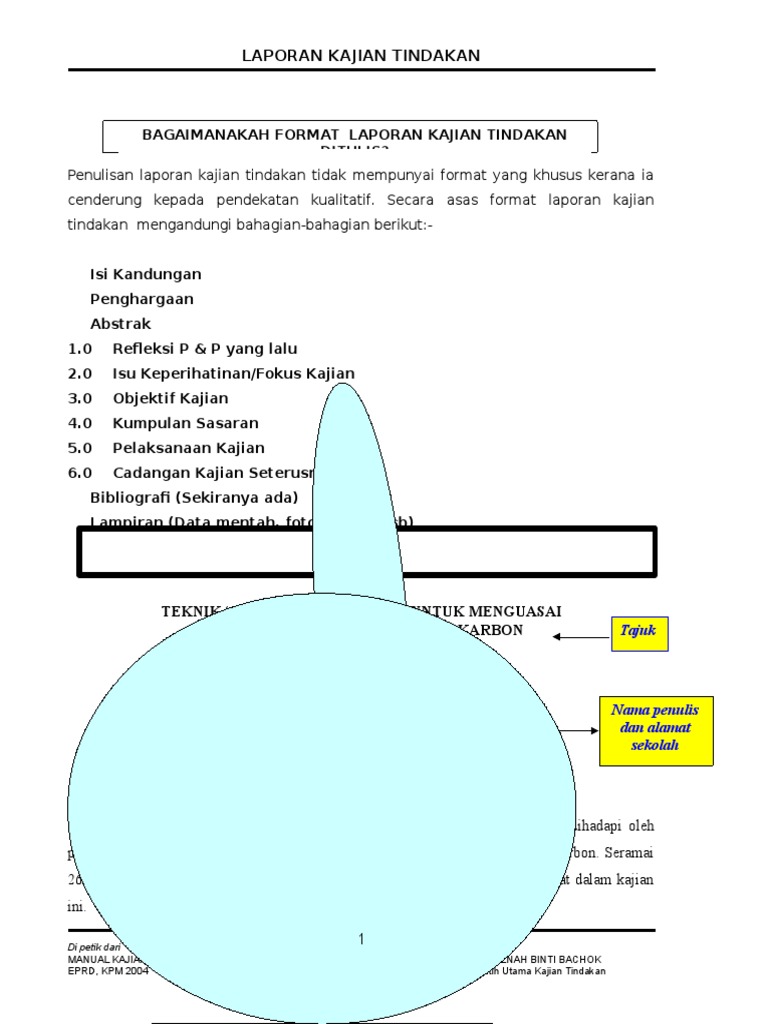 Contoh Laporan Kajian Tindakan Pdf