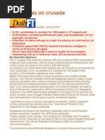 Candidates On Crusade