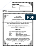 Undangan Tahlil 40, 100, 1000 hari (haul) dok tasmi medalem.doc