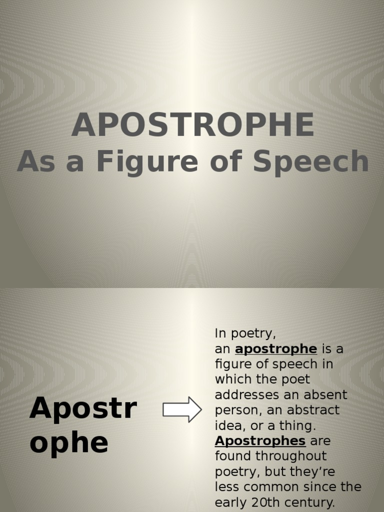 Understanding Apostrophe in Poetry | PDF | Poetry | Religion And Belief
