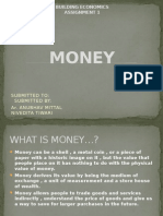 Money: Building Economics Assignment 1