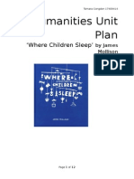 Humanities Unit Plan: Where Children Sleep'