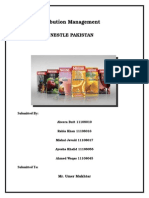 Project: Distribution Management: Company Name: Nestle Pakistan