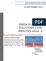 Baria Planning Case Solution
