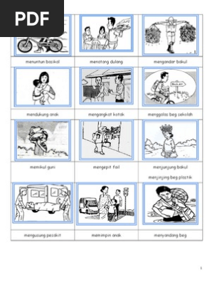 Buku Bina Ayat Doc 1 Menuntun Basikal 2 Menatang Dulang 3 Mengandar Bakul 4 Mendukung Anak 5 Mengangkat Kotak 6 Menggalas Beg Sekolah 1 2 3 4 5 6 1 7 Course Hero