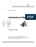 ###Introduction to MATLAB - Sikander M. Mirza