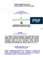 Sistem Jaringan Jalan & Penetapan Fungsi & Status Jalan