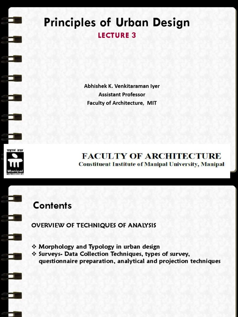 Urban Design Analysis Techniques | PDF | Survey Methodology | Data
