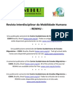 Revista interdisciplinar de migração humana