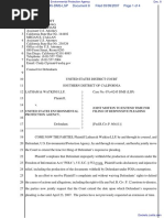 Latham & Watkins LLP v. United States Environmental Protection Agency - Document No. 8
