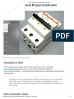 MCB - Miniature Circuit Breaker Construction - EEP