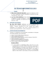 Informe Tecnico Informatico 2013 Vale