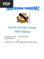 Download Folio Sejarah Tingkatan 2  2009 Sejarah Sekolah Tuanku Abdul Rahman STAR Ipoh by NoR HaZMi BiN KaMaRuZaMaN SN27155636 doc pdf